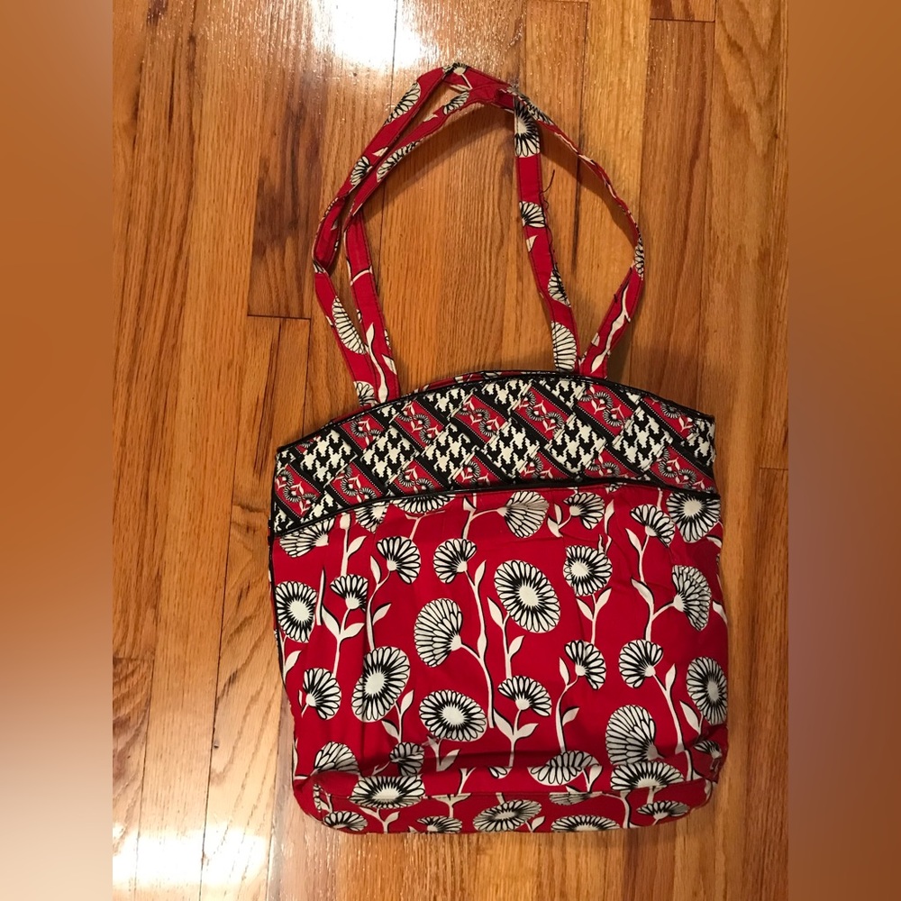 Vera Bradley red, black, and white tote